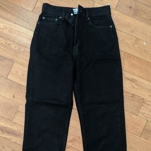 Reformation Cynthia Jeans Seattle/Black Wash Sz 23